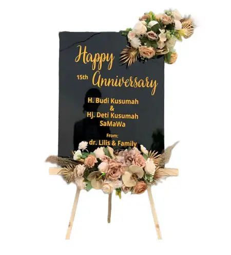 Papan Bunga Akrilik Terbah