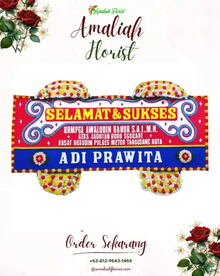 Papan Bunga Ucapan Selamat Terbah